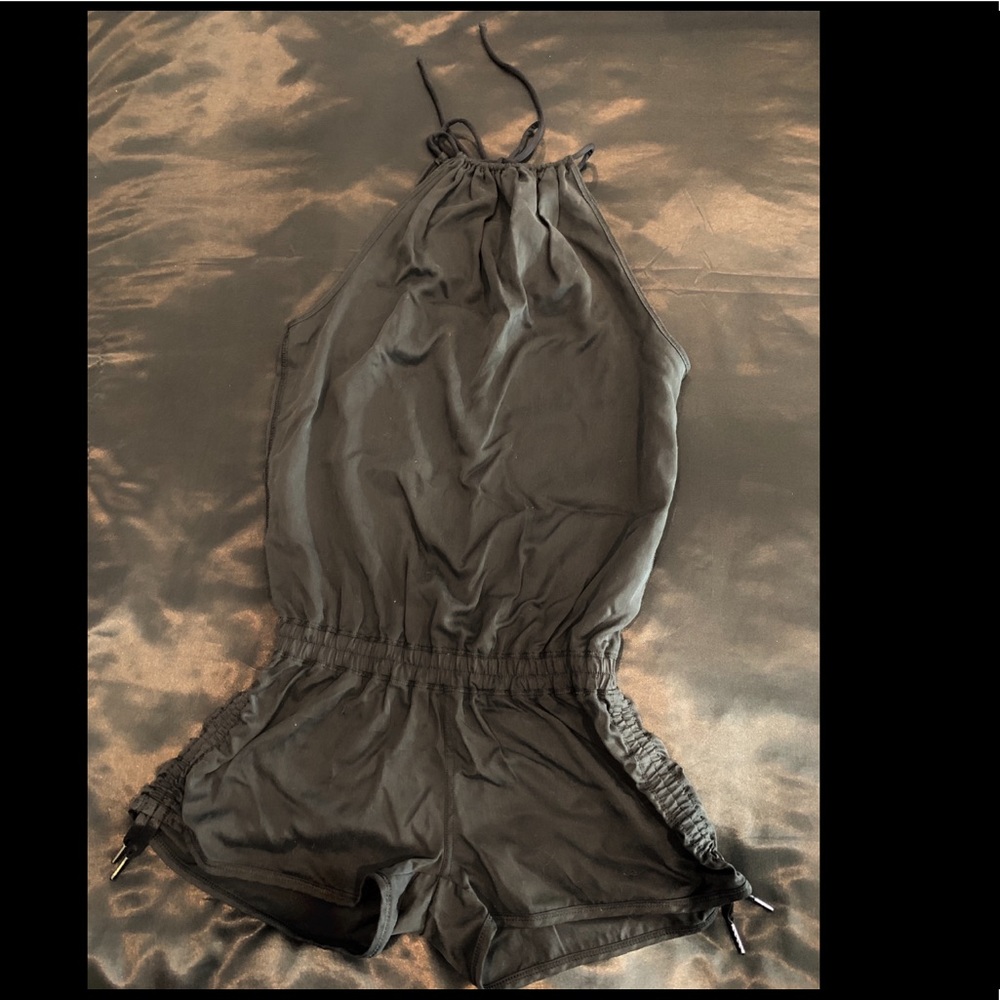 Rare Chic Black Lululemon Romper sz 4